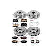 2009 Lexus IS250 - Front and Rear Brake Disc and Pad Kit, Natural Finish, Plain Surface, 5 Lugs, 291 mm, Ceramic, With Front Caliper Casting # 60-32, 2.5L 6Cyl, Z17 OE Replacement