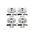2009 Buick Lucerne - Front and Rear Brake Disc and Pad Kit, Natural Finish, Plain Surface, 5 Lugs, 292 mm, Ceramic, 3.9L 6Cyl, Z17 OE Replacement