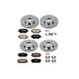 2011 Mazda MX-5 Miata - Front and Rear Brake Disc and Pad Kit, Natural Finish, Plain Surface, 5 Lugs, 280 mm, Ceramic, 2.0L 4Cyl, Z17 OE Replacement