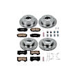 2013 Lexus LX570 - Front and Rear Brake Disc and Pad Kit, Natural Finish, Plain Surface, 5 Lugs, 340 mm, Ceramic, 5.7L 8Cyl, Z17 OE Replacement