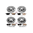4-Wheel Set Power Stop&reg; KOE4118 Front and Rear OE Stock Replacement Low-Dust Ceramic Brake Pad and Rotor Kit