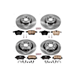 2015 Volvo V60 - Front and Rear Brake Disc and Pad Kit, Plain Surface, 5 Lugs, 302 mm, Ceramic, 336mm front rotors, vented rear rotors, Z17 OE Replacement