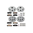 2008 Toyota Highlander - Front and Rear Brake Disc and Pad Kit, Plain Surface, 5 Lugs, 309 mm, Ceramic, Z17 OE Replacement