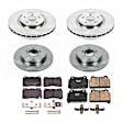 2012 Mitsubishi Lancer - Front and Rear Brake Disc and Pad Kit, Natural Finish, Plain Surface, 5 Lugs, 330.3 mm, Ceramic, engdesig: 4B11, engvin: V, Turbocharged, 2.0L 4Cyl, Z17 OE Replacement
