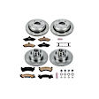 4-Wheel Set Power Stop&reg; KOE4338 Front and Rear OE Stock Replacement Low-Dust Ceramic Brake Pad and Rotor Kit