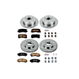 2006 Mitsubishi Endeavor - Front and Rear Brake Disc and Pad Kit, Natural Finish, Plain Surface, 5 Lugs, 290 mm, Ceramic, 3.8L 6Cyl, OE Replacement