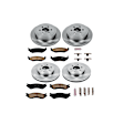 4-Wheel Set Power Stop&reg; KOE4471 Front and Rear OE Stock Replacement Low-Dust Ceramic Brake Pad and Rotor Kit