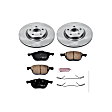 2013 Volvo C30 - Front Brake Disc and Pad Kit, Plain Surface, 5 Lugs, 11.81 in., Ceramic, Models with 300mm front rotors, OE Replacement