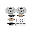 KOE4590 Front Brake Disc and Pad Kit, Natural Finish, Plain Surface, 5 Lugs, 299.8 mm, Ceramic, Z17 OE Replacement