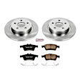 2013 Volvo C30 - Rear Brake Disc and Pad Kit, Natural Finish, Plain Surface, 5 Lugs, 280 mm, Ceramic, 2.5L 5Cyl, OE Replacement Series