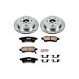 2007 Nissan Frontier - Rear Brake Disc and Pad Kit, Natural Finish, Plain Surface, 6 Lugs, 285.5 mm, Ceramic, 4.0L 6Cyl, Z17 OE Replacement