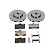 2008 Lexus GS350 - Front Brake Disc and Pad Kit, Natural Finish, Plain Surface, 5 Lugs, 334.01 mm, Ceramic, AWD, 3.5L 6Cyl, Z17 OE Replacement