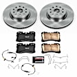 KOE4686 Front Brake Disc and Pad Kit, Plain Surface, 5 Lugs, 334.26 mm, Ceramic, Z17 OE Replacement