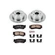 KOE4694 Rear Brake Disc and Pad Kit, Natural Finish, Plain Surface, 5 Lugs, 302 mm, Ceramic, Z17 OE Replacement