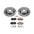 2017 Volvo V60 - Rear Brake Disc and Pad Kit, Plain Surface, 5 Lugs, 302 mm, Ceramic, With Vented Rear Rotors, Z17 OE Replacement