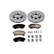 2011 Cadillac CTS - Front Brake Disc and Pad Kit, Natural Finish, Plain Surface, 5 Lugs, 345 mm, Ceramic, 3.0L 6Cyl, Z17 OE Replacement