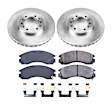 KOE4981 Front Brake Disc and Pad Kit, Plain Surface, 6 Lugs, 276 mm, Ceramic, Z17 OE Replacement