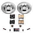 KOE5054 Rear Brake Disc and Pad Kit, Plain Surface, 5 Lugs, 300 mm, Ceramic, Z17 OE Replacement