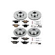 4-Wheel Set Power Stop&reg; KOE505 Front and Rear OE Stock Replacement Low-Dust Ceramic Brake Pad and Rotor Kit
