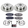 KOE5061 Rear Brake Disc and Pad Kit, Plain Surface, 5 Lugs, 307 mm, Ceramic, Z17 OE Replacement