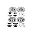 4-Wheel Set Power Stop&reg; KOE509 Front and Rear OE Stock Replacement Low-Dust Ceramic Brake Pad and Rotor Kit