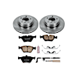 KOE5156 Front Brake Disc and Pad Kit, Natural Finish, Plain Surface, 5 Lugs, 310 mm, Ceramic, Z17 OE Replacement