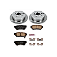KOE5213 Rear Brake Disc and Pad Kit, Plain Surface 5 Lugs 283.8 mm Ceramic Z17 OE Replacement