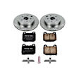 2013 Subaru Impreza - Rear Brake Disc and Pad Kit, Natural Finish, Plain Surface, 5 Lugs, 316 mm, Ceramic, 2.5L 4Cyl, Z17 OE Replacement