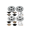 4-Wheel Set Power Stop&reg; KOE5360 Front and Rear OE Stock Replacement Low-Dust Ceramic Brake Pad and Rotor Kit