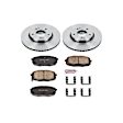 2009 Hyundai Elantra - Front Brake Disc and Pad Kit, Natural Finish, Plain Surface, 5 Lugs, 279.7 mm, Ceramic, Hatchback, 2.0L 4Cyl, OE Replacement