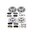 4-Wheel Set Power Stop&reg; KOE5367 Front and Rear OE Stock Replacement Low-Dust Ceramic Brake Pad and Rotor Kit