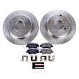 KOE5381 Rear Brake Disc and Pad Kit, Plain Surface 5 Lugs 283 mm Ceramic OE Replacement