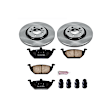 KOE5401 Front Brake Disc and Pad Kit, Natural Finish, Plain Surface, 5 Lugs, 279 mm, Ceramic, Z17 OE Replacement