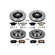 4-Wheel Set Power Stop&reg; KOE5471 Front and Rear OE Stock Replacement Low-Dust Ceramic Brake Pad and Rotor Kit