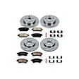 2016 Chevrolet Cruze Limited - Front and Rear Brake Disc and Pad Kit, Natural Finish, Plain Surface, 5 Lugs, 268 mm, Ceramic, With Rear Disc, 1.8L 4Cyl, Z17 OE Replacement