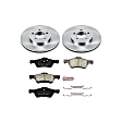 KOE5571 Front Brake Disc and Pad Kit, Natural Finish, Plain Surface, 5 Lugs, 302.8 mm, Ceramic, OE Replacement
