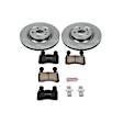 KOE5602 Front Brake Disc and Pad Kit, Natural Finish, Plain Surface, 5 Lugs, 355.4 mm, Ceramic, Z17 OE Replacement