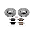 2014 Volvo XC60 - Front Brake Disc and Pad Kit, Plain Surface, 5 Lugs, 328.2 mm, Ceramic, Z17 OE Replacement