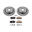 2014 Volvo XC60 - Rear Brake Disc and Pad Kit, Plain Surface, 5 Lugs, 302.2 mm, Ceramic, OE Replacement