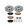 1997 Volvo S90 - Front Brake Disc and Pad Kit, Natural Finish, Plain Surface, 5 Lugs, 280 mm, Ceramic, 2.9L 6Cyl, Z17 OE Replacement
