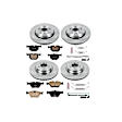 2001 BMW 330i - Front and Rear Brake Disc and Pad Kit, Natural Finish, Plain Surface, 5 Lugs, 319.8 mm, Ceramic, 3.0L 6Cyl, Z17 OE Replacement