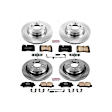 4-Wheel Set Power Stop&reg; KOE5744 Front and Rear OE Stock Replacement Low-Dust Ceramic Brake Pad and Rotor Kit