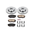 2010 Hyundai Tucson - Front Brake Disc and Pad Kit, Natural Finish, Plain Surface, 5 Lugs, 279.7 mm, Ceramic, FWD, 2.4L 4Cyl, Z17 OE Replacement