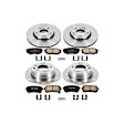 2011 Hyundai Tucson - Front and Rear Brake Disc and Pad Kit, Natural Finish, Plain Surface, 5 Lugs, 262 mm, Ceramic, FWD, 2.0L 4Cyl, Z17 OE Replacement