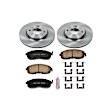 2009 Nissan Cube - Front Brake Disc and Pad Kit, Natural Finish, Plain Surface, 4 Lugs, 280 mm, Ceramic, 1.8L 4Cyl, Z17 OE Replacement