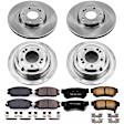 4-Wheel Set Power Stop&reg; KOE5833 Front and Rear OE Stock Replacement Low-Dust Ceramic Brake Pad and Rotor Kit