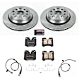 KOE5840 Rear Brake Disc and Pad Kit, Plain Surface, 5 Lugs, 315 mm, Ceramic, RWD, Z17 OE Replacement
