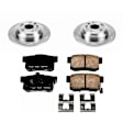KOE5859 Rear Brake Disc and Pad Kit, Plain Surface 5 Lugs 304.7 mm Ceramic Z17 OE Replacement
