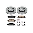 2016 Toyota Venza - Front Brake Disc and Pad Kit, Natural Finish, Plain Surface, 5 Lugs, 324 mm, Ceramic, 2.7L 4Cyl, Z17 OE Replacement