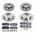 2021 Toyota 4Runner - Front and Rear Brake Disc and Pad Kit, Natural Finish, Plain Surface, 6 Lugs, 338 mm, Ceramic, 4.0L 6Cyl, Z17 OE Replacement